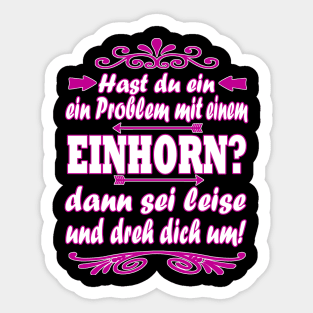 Einhorn Glitzer Pupsendes Plüschtier Mädchen Sticker